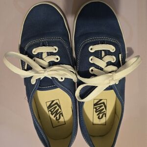 Vans Blue Canvas Sneakers